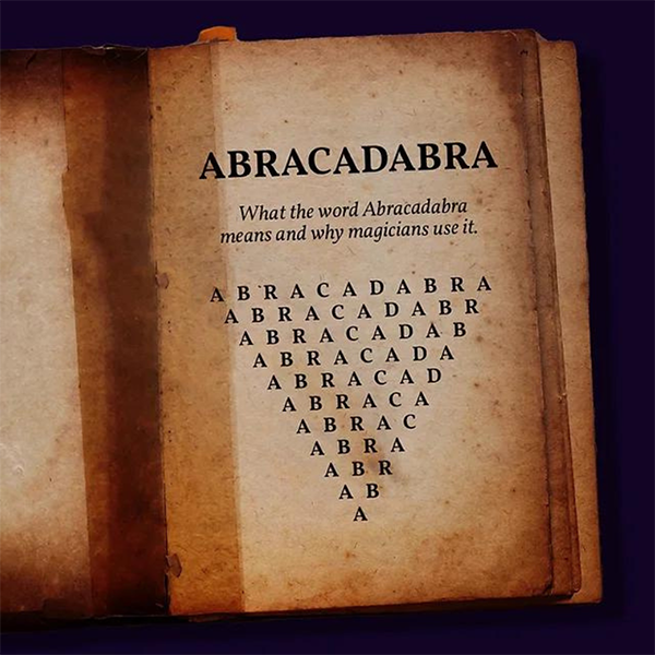 Abracadabra Incantesimo verbale
