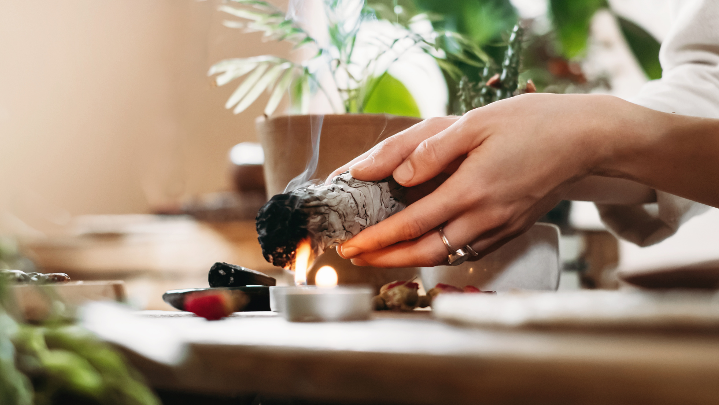 Smudge fumigazione dello sciamano